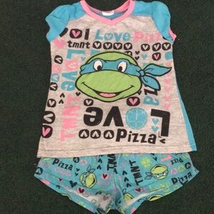 Girls ninja Turtle pajamas